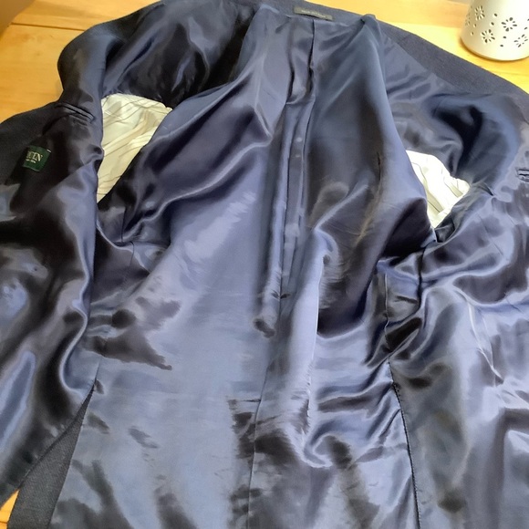 RALPH LAUREN Blue Oversized Wool Blazer Size 44S - Picture 12 of 13